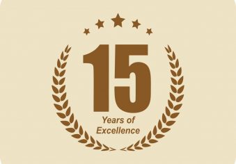15 YRS logo